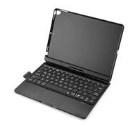 kuaijiexiaopu Magic Backlit Touchpad Keyboard Case with Pen Holder, 360° Rotating Stand Cover compatible with iPad Pro 12.9 inch 2020/2022 A2032 A2233(Black)