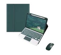 kuaijiexiaopu PU+TPU Leather Stand Case with Pen Slot, Detachable Keyboard Cover compatible with HUAWEI MatePad Air 11.5 inch 2023(Dark Green+Touch Keyboard+Mouse)