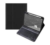 kuaijiexiaopu PU+TPU Leather Stand Case with Pen Slot, Detachable Keyboard Cover compatible with HUAWEI MatePad 11.5S 2024(Black+Keyboard)