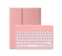 kuaijiexiaopu Removable Magic Keyboard Case, PU Leather Stand PC Cover compatible with Samsung Galaxy Tab S6 Lite 10.4 inch SM-P610/P615(Pink+Keyboard)