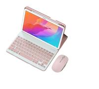 kuaijiexiaopu Silicone+Leather Protective Case with Pen Slot, Detachable Keyboard Suitable for Huawei matePad 11.5S/11.5/air 11.5 inch(Pink+keyboard+mouse)