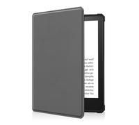 kuaijiexiaopu Slim and Light Portable PU Leather Stand Case compatible with Pocketbook Basic Lux2/3 617/616 6.0 inch(Grey)