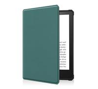 kuaijiexiaopu Slim and Light Portable PU Leather Stand Case compatible with Pocketbook Basic Lux2/3 617/616 6.0 inch(Dark Green)
