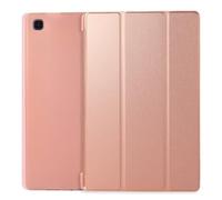 kuaijiexiaopu Tablet Accessories, Honeycomb Soft Rubber Back Case, Tri-fold Silicone Leather Stand Case compatible with Samsung Galaxy Tab S10/S9 Plus/FE+ 12.4 inch(Rose Gold,S10 Plus 12.4 inch)
