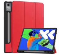 kuaijiexiaopu Tri-fold Magnetic Cover, Flip Leather Tablet Stand Case compatible with Lenovo Legion Y700 2nd Gen TB-320FC 2023(Red)