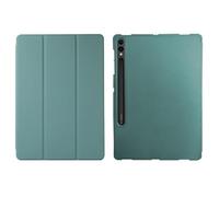 kuaijiexiaopu Tri-fold TPU Case with Pen Slot, Honeycomb Grid Pattern Silicone Cover compatible with Samsung Galaxy Tab S10 FE+ Plus 13.1 inch 2025(Dark Green)