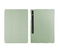 kuaijiexiaopu Tri-fold TPU Case with Pen Slot, Honeycomb Grid Pattern Silicone Cover compatible with Samsung Galaxy Tab S10 FE+ Plus 13.1 inch 2025(Matcha Green)