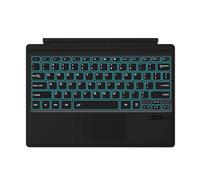 kuaijiexiaopu Turkish Arabic Hebrew Russian Spanish Italian Tablet Backlight Touchpad Keyboard Cover compatible with Microsoft Surface Pro 8/9/10/X(Backlit Keyboard,English)