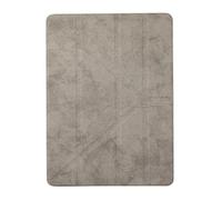 kuaijiexiaopu Y-fold Foldable Flip Case with Pen Slot, Retro Cloth Texture Protective Cover compatible with iPad Air 13 2024/2025 13 inch(Retro Grey)