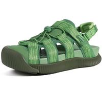KuaiLu Womens Orthopedic Cushion Sandals Closed Toe Breathable Recovery Sport Hiking Beach Water Athletic Shoes Comfortable Arch Support Walking Fisherman Sandal Relief Plantar Fasciitis, Green UK 6.5