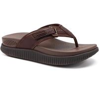KuaiLu Womens Orthopedic Flip Flops with Arch Support Plantar Fasciitis Walking Sandals For Women Ladies Athletic Thick Cushion Recovery Sandals Slip On Indoor Outdoor Summer Casual Brown UK 4