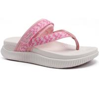 KuaiLu Womens Orthotic Flip Flops Ladies Athletic Thick Cushion Yoga Mat Comfortable Walking Thong Sandals with Plantar Fasciitis Arch Support Summer Outdoor Adjustable Slip On Slides, Pink UK5