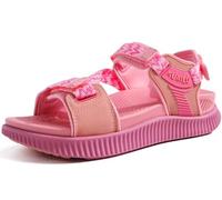 KuaiLu Womens Walking Sandals Comfort Plantar Fasciitis Arch Support Orthopedic Recovery Sport Outdoor Hiking Athletic Cushion Water Camping Shoes Adjustable Strap Pink Size 7.5