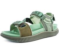 KuaiLu Womens Walking Sandals Comfort Plantar Fasciitis Arch Support Orthopedic Recovery Sport Outdoor Hiking Athletic Cushion Water Camping Shoes Adjustable Strap Green Size 5.5