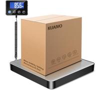 KUAIVO Parcel Scale, 200 kg/10 g, High-Precision Platform Scales with LCD/Hold/Tare Function, Stainless Steel Postal Scales for Packages, Luggage, Warehouse, Business and Home Use, Rechargeable