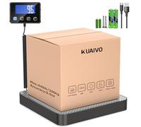 KUAIVO Parcel Scale, High Precision Platform Scales 200 kg/10 g with LCD/Hold/Tare Function, Stainless Steel Postal Scales for Packages, Luggage, Warehouse, Business and Home Use, Rechargeable