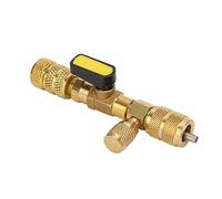 KuaJiGo AC Valve Remover, Universal Refrigeration Valve Changer for R22 R134a R410A R32 Systems, with 1/4 and 5/16 SAE Adapters for Mini Split and AC Service Valves