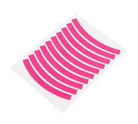KuaJiGo Balance Reflective Stickers, Wheel Adhesive Decals, 200m Visible Strips with Fluorescent Colors, Reflective Lattice for Night Riding, Includes (Pink)