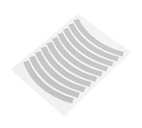 KuaJiGo Balance Reflective Stickers, Wheel Adhesive Decals, 200m Visible Strips with Fluorescent Colors, Reflective Lattice for Night Riding, Includes (Silvery White)