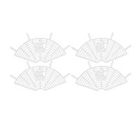 KuaJiGo Bike Rear Seat Protective Net, 4Pcs Set Safety Foot Guard for, Kids Feet Protection from Wheel Spokes, Durable Plastic Mesh for Ladies Skirt Riding, Easy to Install Accesso