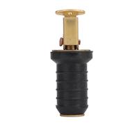 KuaJiGo Brass Livewell Bait Well Drain Plug, Marine Boat Drain Plug, Resistant Rubber and Brass Construction with Threaded Tight Seal for Bilge Beam Seawall Hull (0.6inch)
