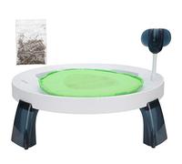 KuaJiGo Cat Cooling Mat, Pet Cooling Pad with Gel Ice Core, Non - Slip Elevated Bed with Cat Teaser Rod for Indoor Outdoor Use, Small Lightweight Summer Cooling Bed for Cats