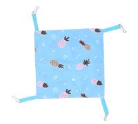 KuaJiGo Pet Cage Hammock Bed, Breathable Soft Cat Hanging Hammock for Small Pets, Cotton Summer Hammock with Secure Hooks, Foldable Lightweight Design for Hamsters Squirrels and Other Tiny (25.5cm)