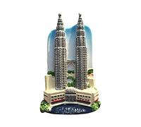 Kuala Lumpur Malaysia 3D Refrigerator Magnet Resin Travel Souvenirs,Handmade Home & Kitchen Decoration Malaysia Fridge Magnet Collection Gift