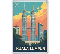Kuala Lumpur - Malaysia - Jumbo Artistic Fridge Magnet 96 x 67mm BBSFHM2125