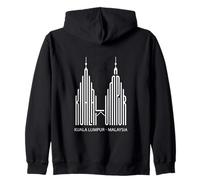 Kuala Lumpur, Malaysia Tour Tourists Malaysians Vacation Zip Hoodie
