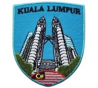 Kuala Lumpur Patch Embroidered Iron-on/Sew-on Badge (3 Inch) Travel Malaysia Vacation Souvenir Tourist Emblem Gift Patches