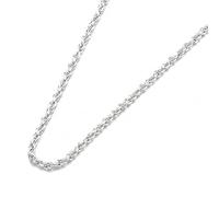Kualitas Sterling Silver Rope Chain Necklace, 1.6mm, Multiple Lengths Available 14"-24", Fine Layering Chain (22, Inches)