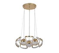 KUANDARDD Pendant Light Pendant Lamp Suspension Lamp Gold Plating Shaped Led Restaurant Bedroom Modern Minimalist Fashion Creative Personality Chandelier, Gold