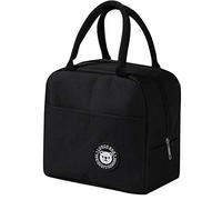 KUANDARMX fashion Lunch Bag Insulated Lunch Bags for Women, Lunch Cool Bag Adults Water-Resistant Thermal Leak-Proof Lunch Organizer for Children Men Work Picnic Comfortable, Black