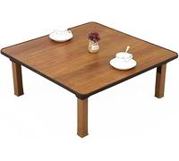 KUANGGE Japanese-Style Square Folding Tea Coffee Table,Floor Table Low Table for Sitting On The Floor, Dining Table, Study Table, Small Desk, for Tatami Bedroom Bay Window Tea Room, Household Kang T