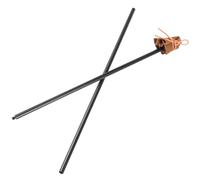 Kuanght Artist Mahl Stick for Steadying Painter Hand, 32 2/3 Inches in Length Aluminum Rod with Artificial Leather, Artists Painting Hand Rest Tool