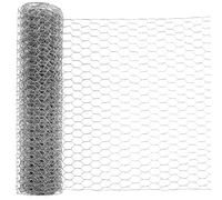 Kuanght Chicken Wire Netting 40cm x 50m Rat Prevention Metal Mesh Fencing Galvanized Hexagonal Iron Wire Mesh for Craft Projects Gardening Home Decor and Pet Rabbit Chicken Fencing