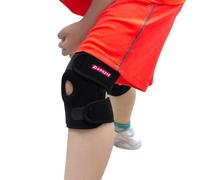 Kuangmi Child Knee Support Open Patella Adjustable Black 1 Piece