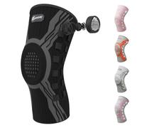 Kuangmi Knee Brace for Support - Adjustable Compression for Arthritis, ACL, Meniscus Tears - Relieves Knee Pain for Men, Women, Sport & Exercis, B-L-L