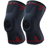 Kuangmi Knee Brace Support for Arthritis, Joint Pain, Ligament Injury, Meniscus Tear, ACL, MCL, Tendonitis, Injury Recovery, Sports (Upgraded Blue-Gen2,XXL)