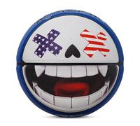 Kuangmi Liberty Court Collection Basketball, Official Size 7(29.5"), Sports Lovers Indoor & Outdoor Street Ball, X Skull