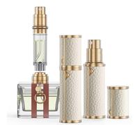 kuangre Travel Refillable Perfume Bottle, Leak-proof 5ml Atomizer, Portable Luxurious Pocket Perfume Dispenser Pump Transfer Tool for Women Men Travel Accessories.