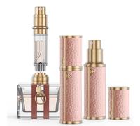 kuangre Travel Refillable Perfume Bottle, Leak-proof 5ml Atomizer, Portable Luxurious Pocket Perfume Dispenser Pump Transfer Tool for Women Men Travel Accessories.