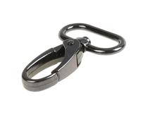 KUARTBRIC 3/4-inch Gunmetal Heavy Duty Swivel Snap Hook,Curved Lobster Clasps Swivel Trigger Clips Snap,Pack of 10, (3/4")