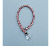 KUARWDVF Crystal Curtain Strap Magnet Buckle Without Punching Installation Simple Curtain Magnet Buckle Hemp Rope Buckle Curtain tiebacks(Pink,4 pcs)