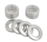 Kuasting Curtain Grommets Surface 10 pcs Stainless Steel Metal Curtain Eyelet Rings Inner Layer ABS Plastic Inner Diameter 1.65“ Nanoscale Low Noise Rings (10)