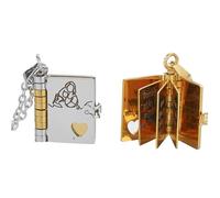 KUAUTD For Granddaughter-The Most Beautiful Chapter Book Necklace,Personalized Granddaughters Necklaces Gift, Granddaughter Gifts from Grandma, L, Brass, Created Sapphire