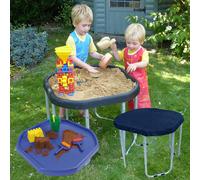 Kub Original 70cm Tuff Tray, Stand & Cover - BUNDLE PACK - 3 Colour Options - Blue