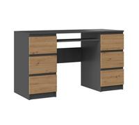 Kuba Desk Anthracite Artisan Oak