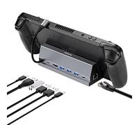 Kubager Docking Station Compatible with Steam Deck, 7-in-1 Steam Deck Dock with HDMI 4K@60Hz, Gigabit Ethernet 1000M, 2 USB-A 3.0,1 USB-A 2.0, 1 USB-C 3.0 and Full Speed Charging USB-C Port.